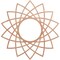 Ekena Millwork Eleanor Wood Fretwork Pierced Ceiling Medallion, Cherry, 26"OD x 10"ID x 1/4"T CMWP26X26X0250EACH - alternate 1